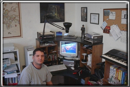 Me and my 600 mhz Athlon Compaq Presario, 256 Ram, Voodoo 5500 AGP Vid Board, 17 Inch NEC Flat Screen Monitor